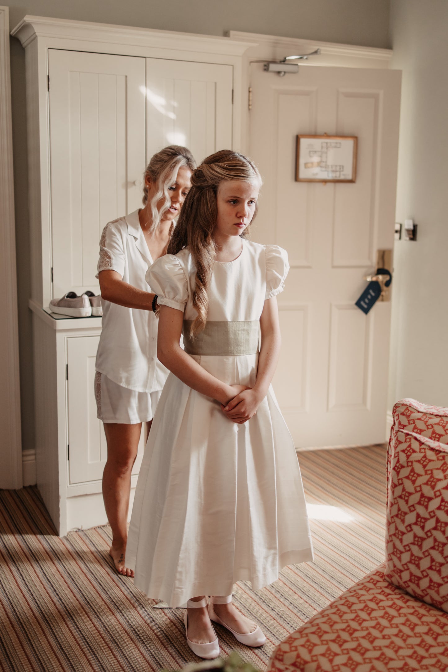 Ivory Silk Bridesmaid Dress