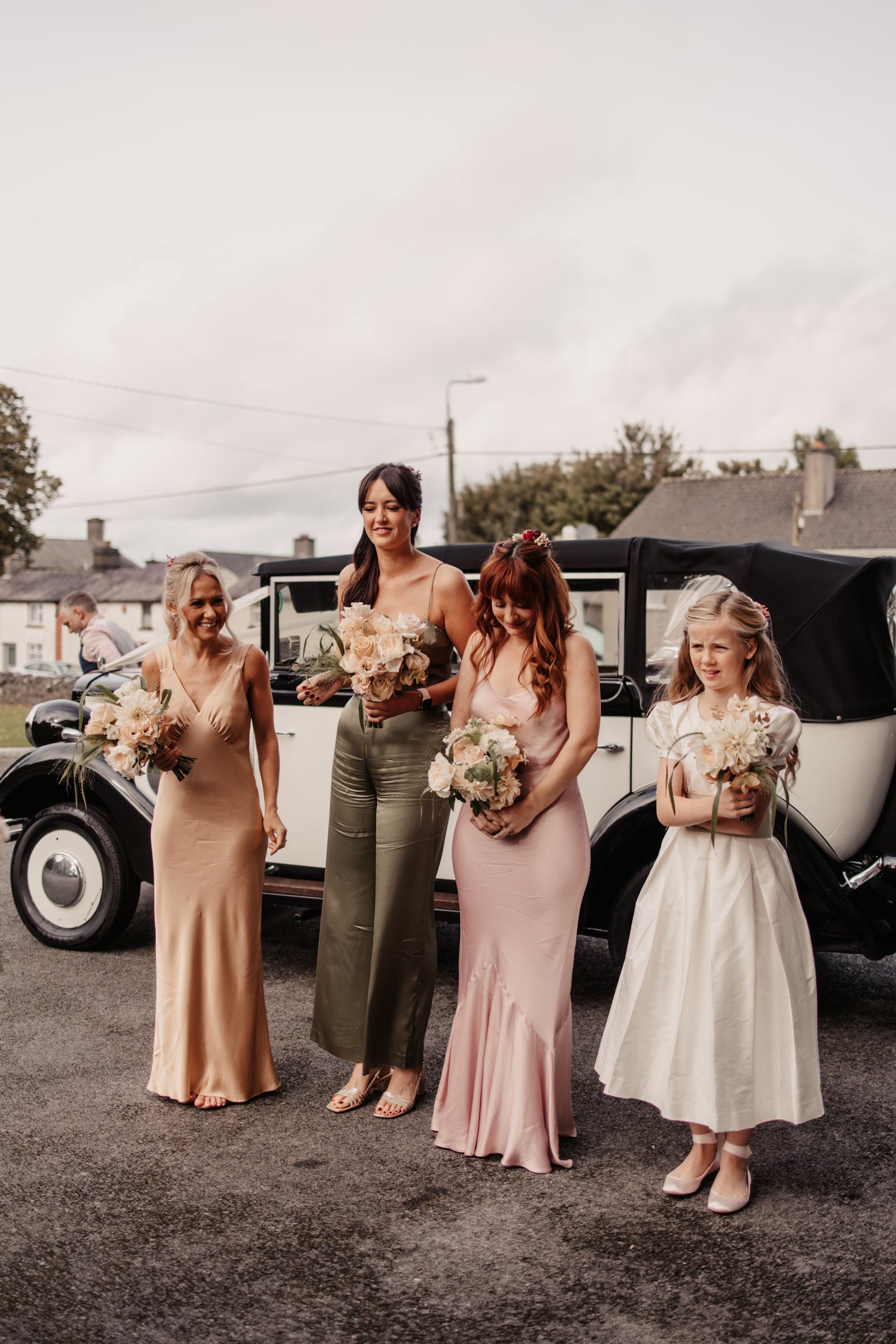 Ivory Silk Bridesmaid Dress