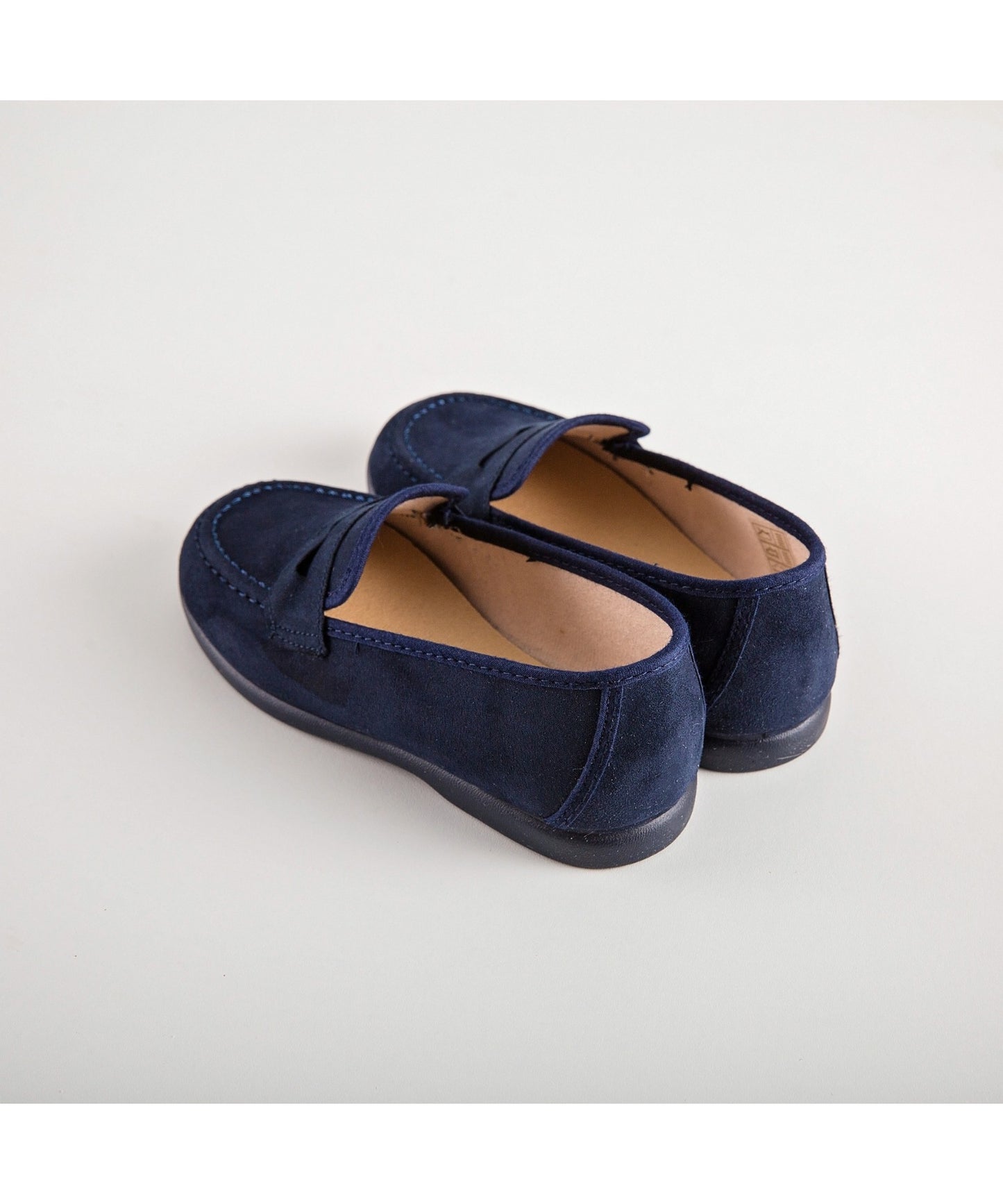 Boys Moccasins Pageboy Shoes - Navy