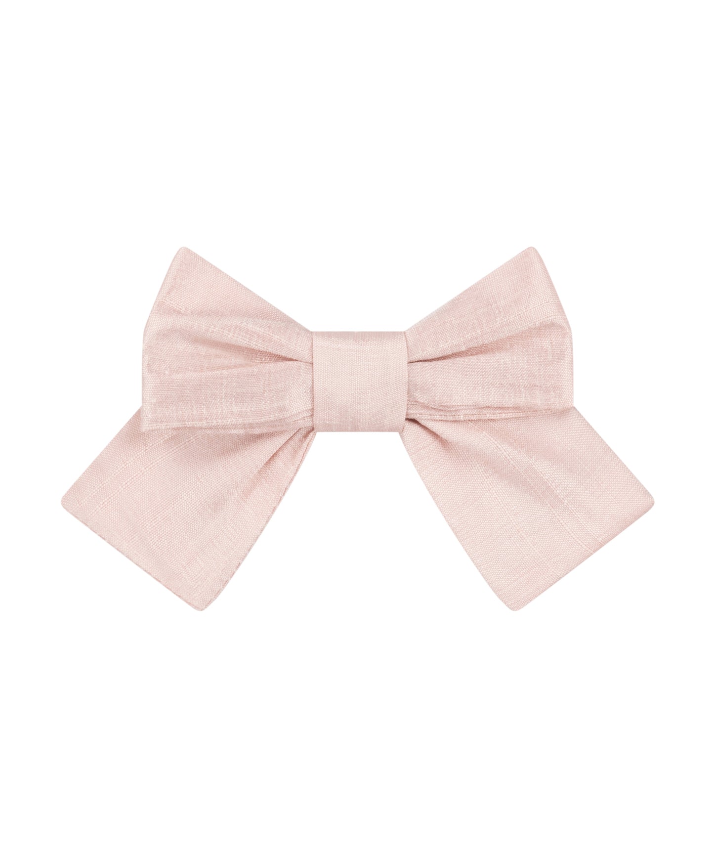 Blush Pink Silk Hair Clip Bow