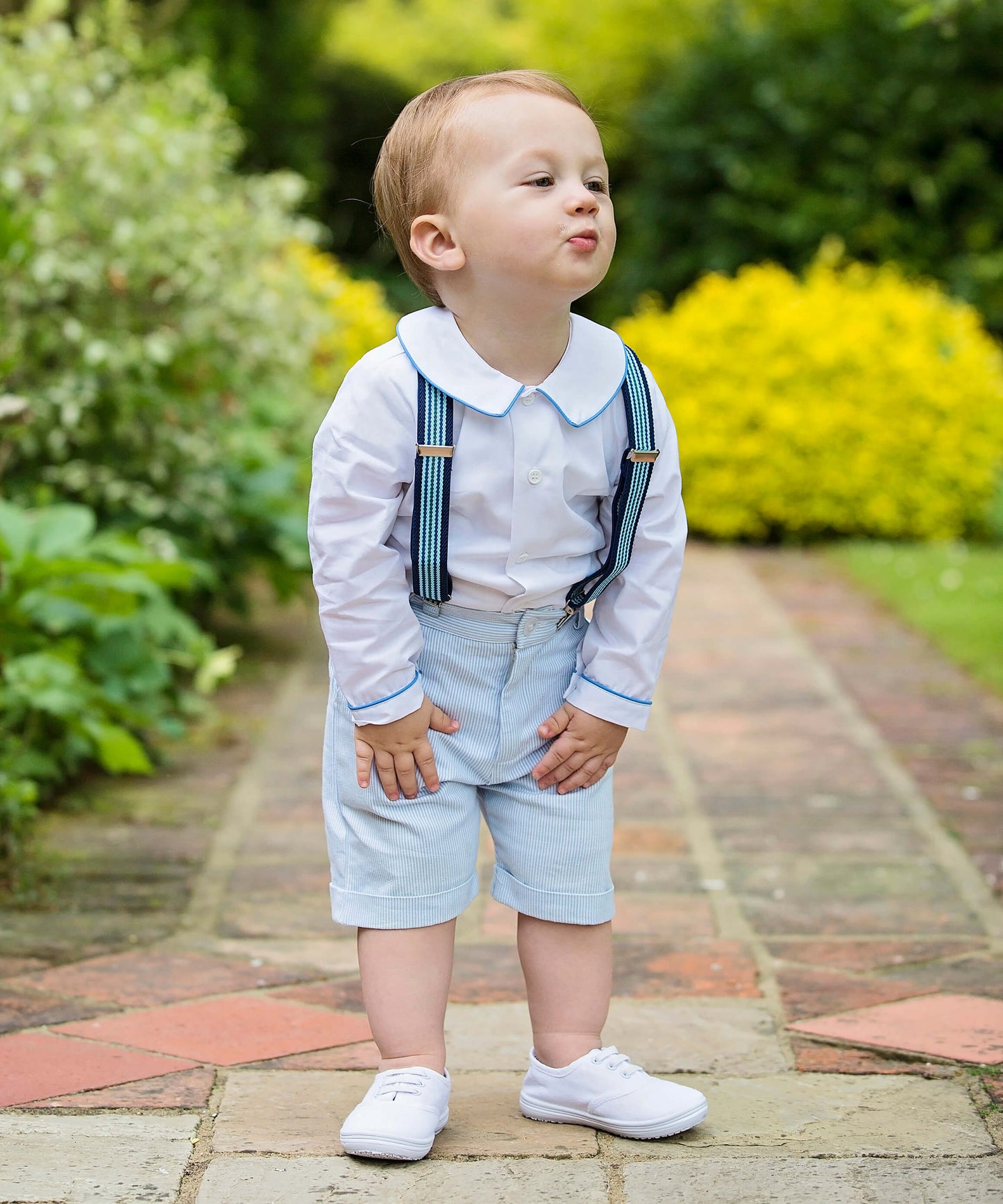 Pageboy in Stripy Braces | Amelia Brennan