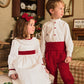 Red and white Christmas Flower girl and Page boy outfits | Amelia Brennan