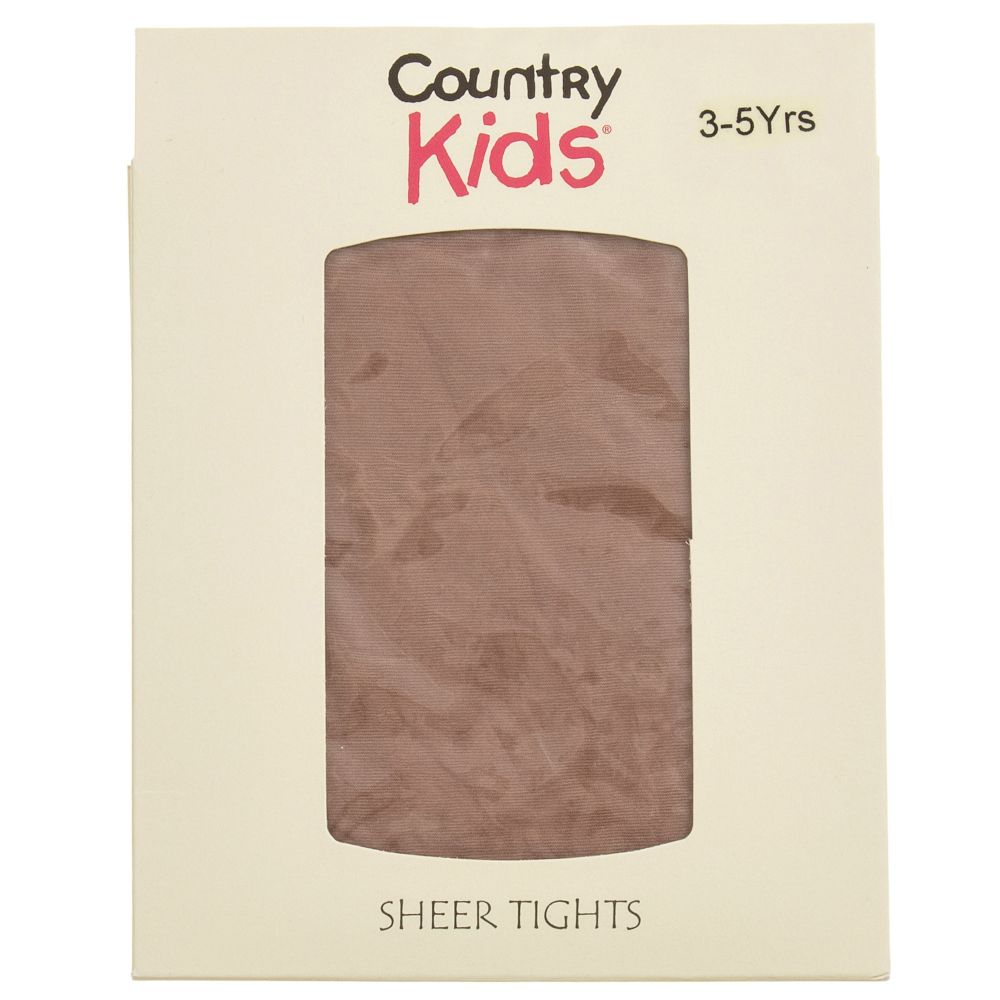 Country Kids Sheer Celebration Tights in Tan