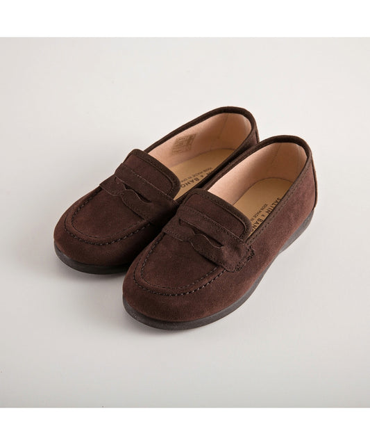 Boys Moccasin Shoes - Brown