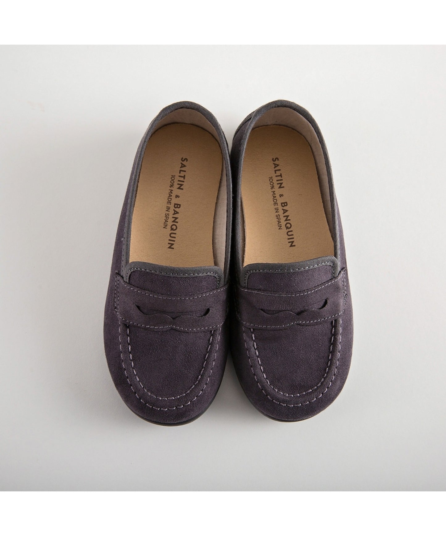 Boys Moccasins Shoes - Dark Grey