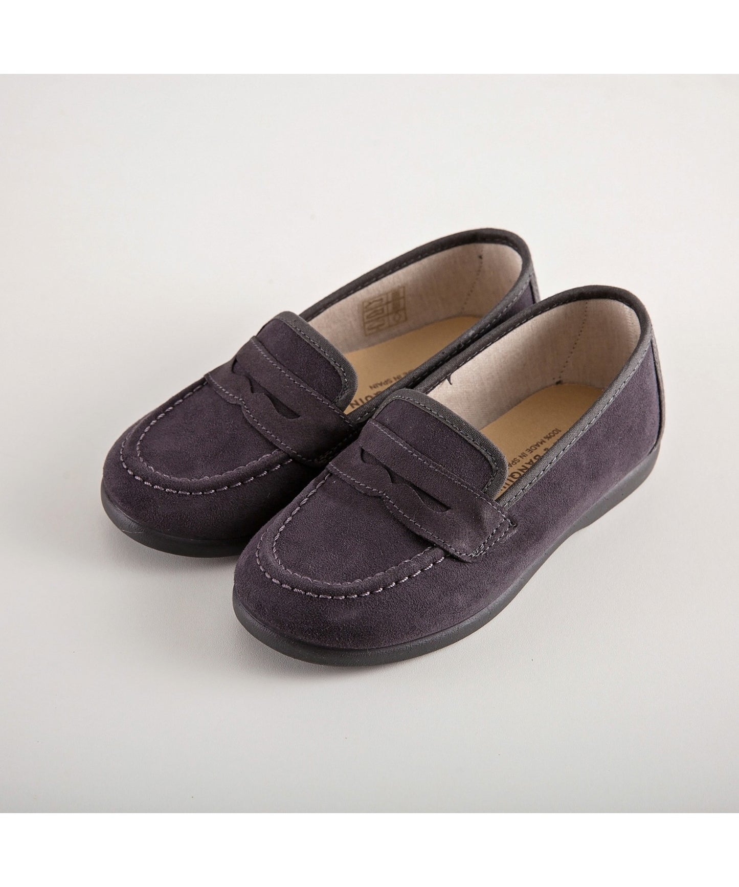 Boys Moccasins Shoes - Dark Grey