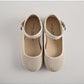 Flower Girl Bridesmaid Shoes - Natural