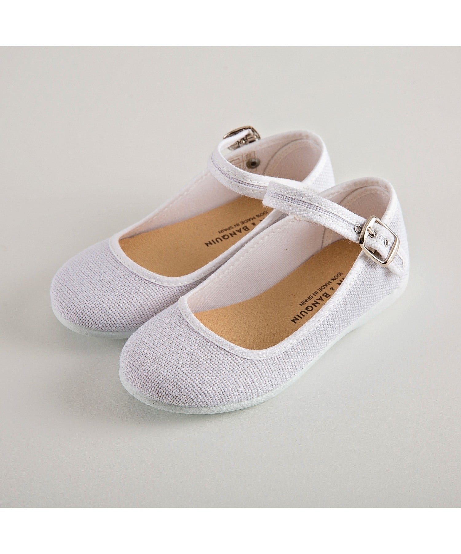White Flower Girl Shoes