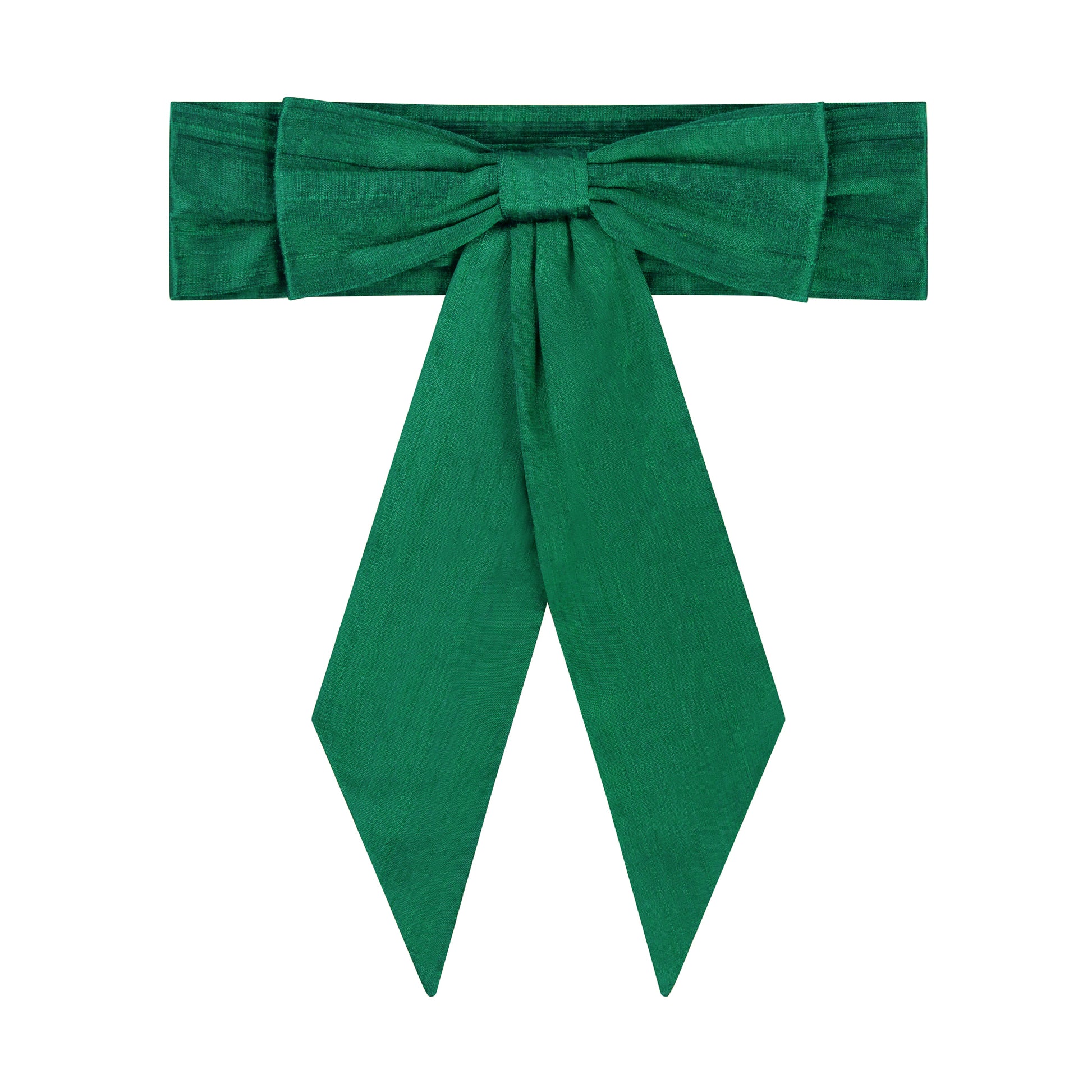 Amelia Brennan - Emerald Green Silk Bridesmaid Bow