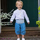 Blue Pageboy Knickerbockers by Amelia Brennan Weddings