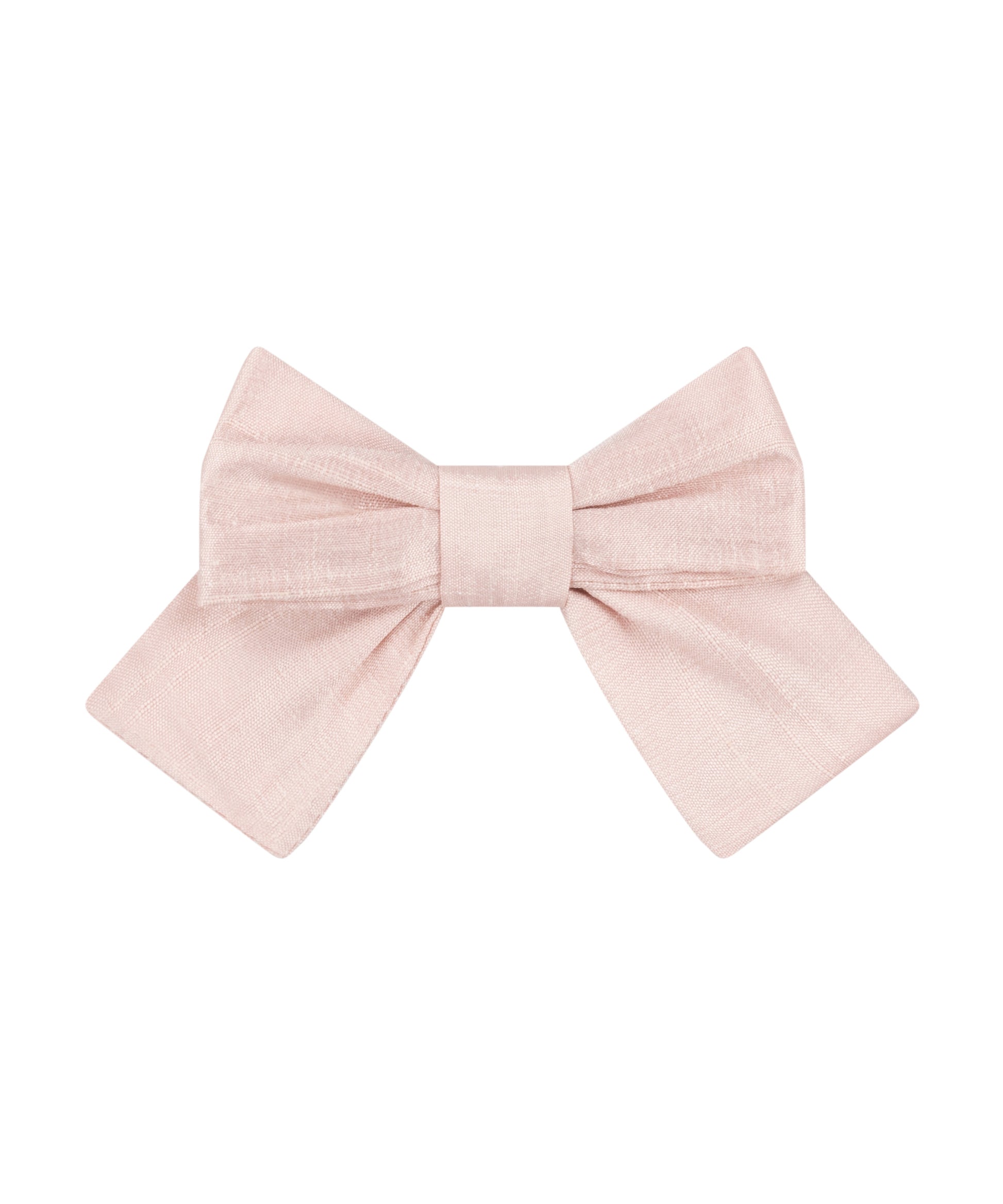 Blush Pink Silk Hair Clip Bow