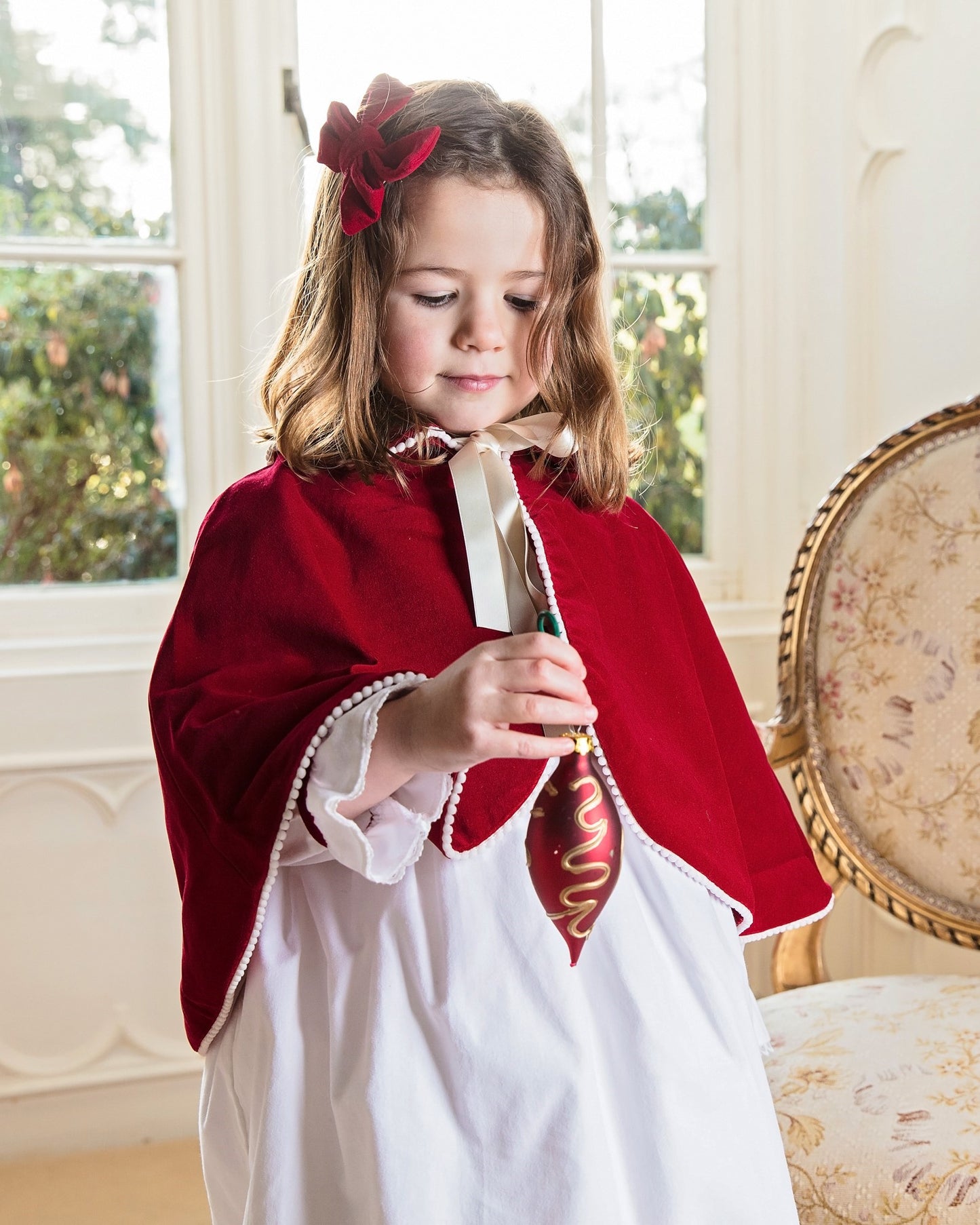 Burgundy Velvet Winter Bridesmaid Cape | Amelia Brennan Weddings