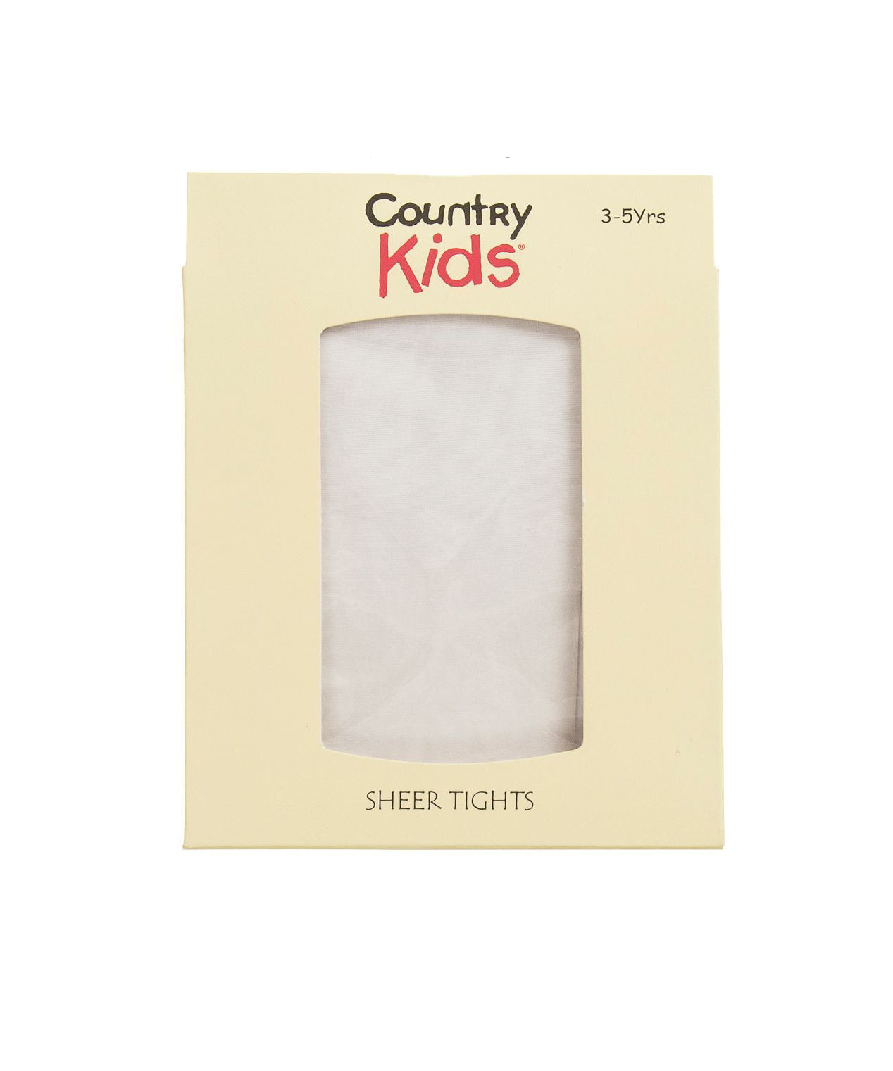 Country Kids Sheer Girls Tights - White