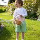 Green and Blush Pink Pageboy outfit | Amelia Brennan