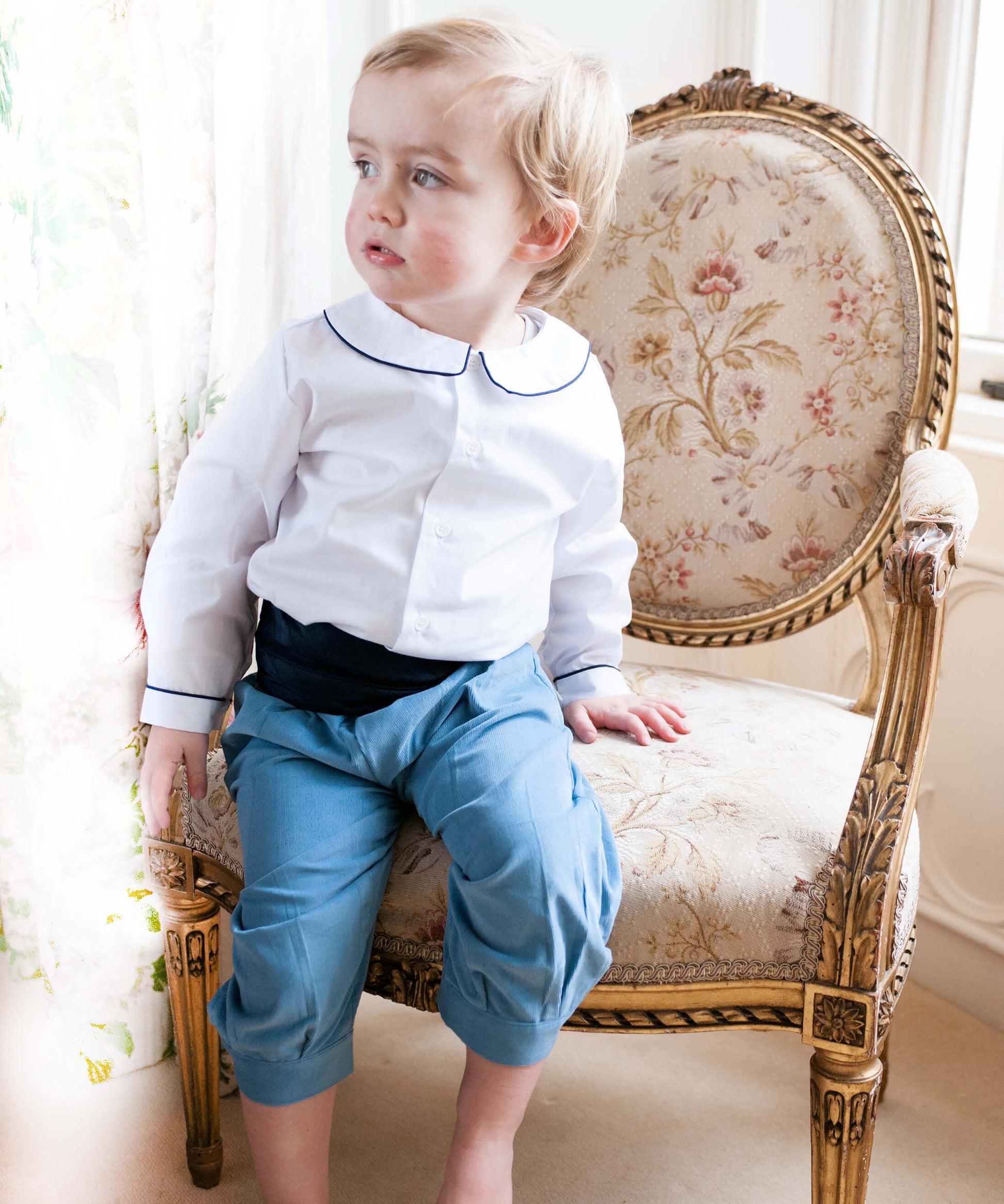 Blue and Navy Pageboy Outfit | Amelia Brennan