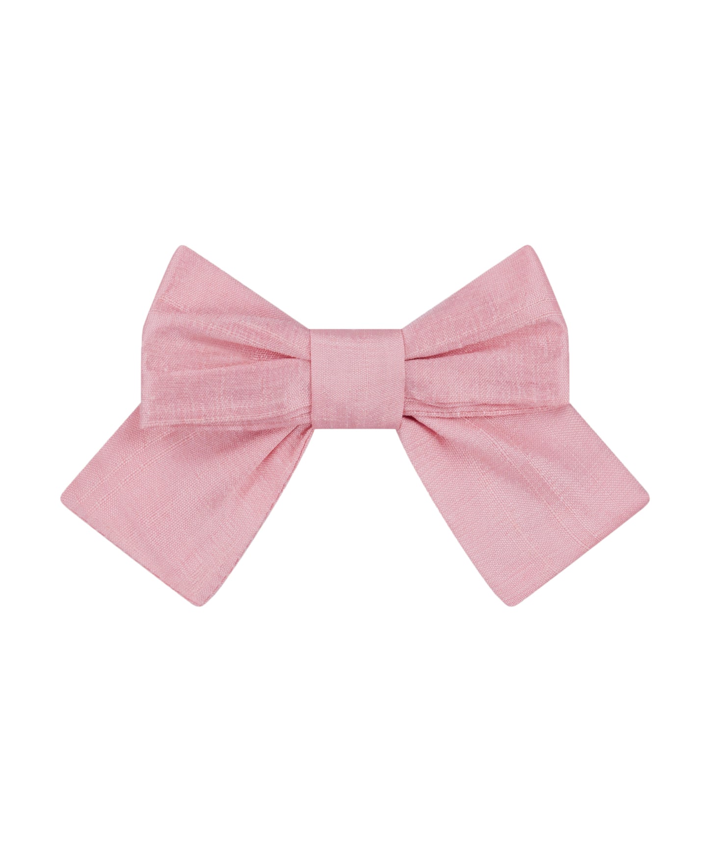 Dusty Pink Silk Hair Clip Bow