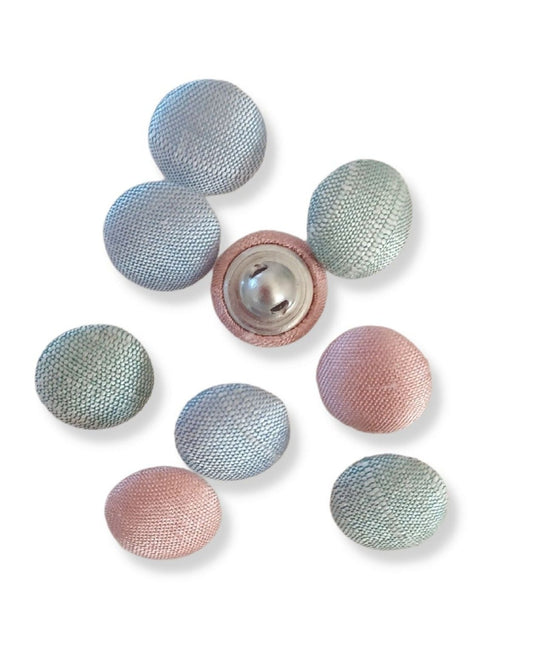 Bag of Coloured Silk Covered Buttons