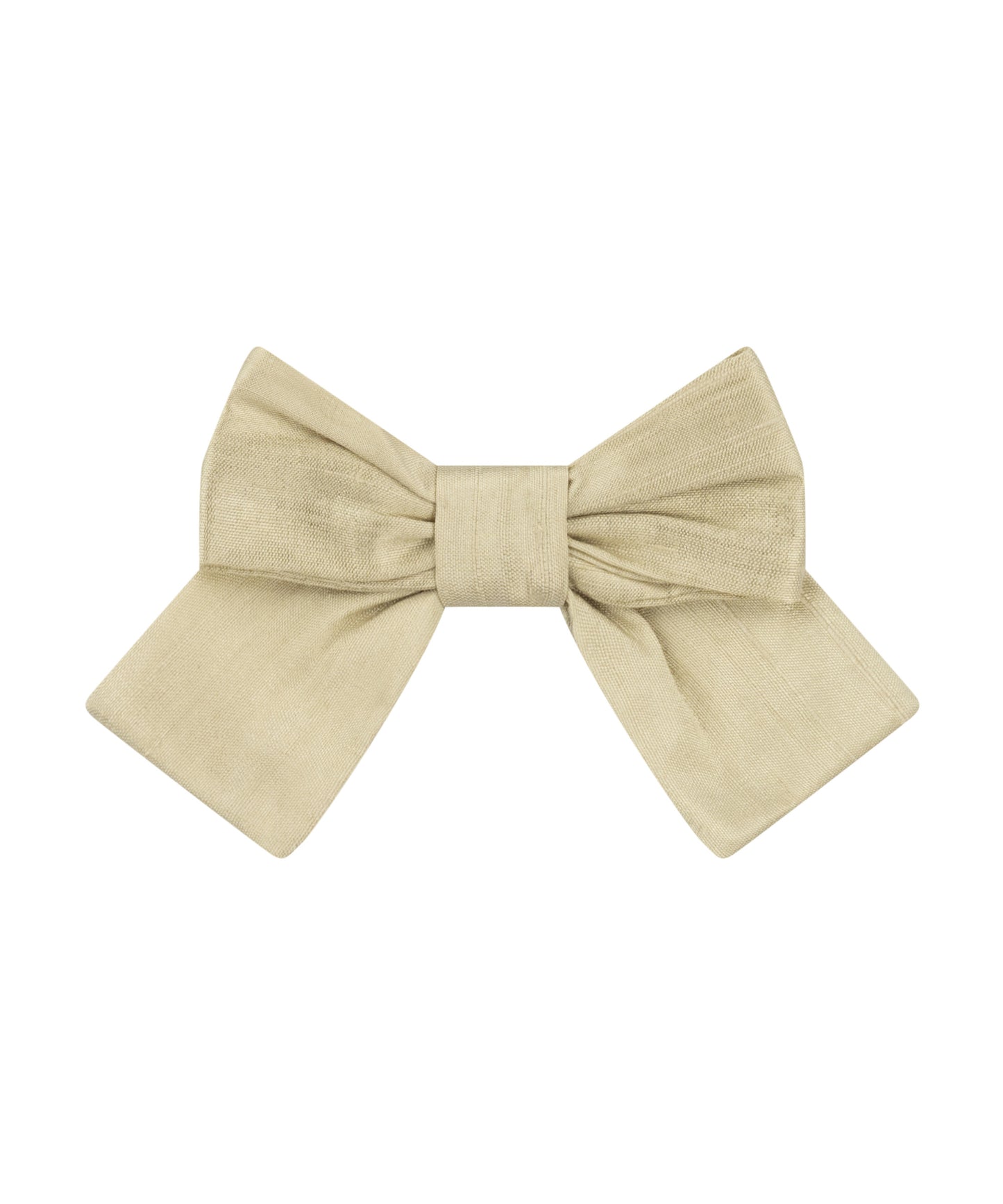 Willow Green Silk Hair Clip Bow